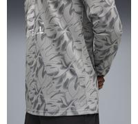 PUMA Camiseta prepartido AC Milan con Cremallera de un Cuarto Hombre S, Smokey Gray White