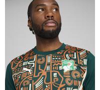 PUMA Camiseta prepartido Costa de Marfil 2025 para hombre, Accesoiros, Verde, S S