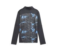 PUMA Camiseta prepartido Manchester City con cremallera de un cuarto juvenil, Ropa, Gris, 7-8Y 7-8Y