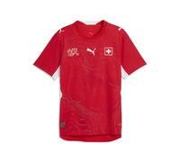 PUMA Camiseta primera equipación Authentic Suiza 2026 para hombre, Accesoiros, Rojo, L