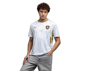PUMA Camiseta República Checa 2.ª equipación 2026 Hombre XXL, White Matte Gold Beige