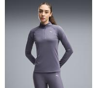 PUMA Camiseta RUN VELOCITY CLOUDSPUN con cuello con cremallera para mujer, Accesoiros, Gris, XXL