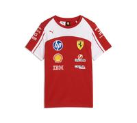PUMA Camiseta Scuderia Ferrari HP Replica juvenil, Accesoiros, Rojo, 9-10Y