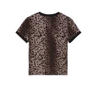 PUMA Camiseta semiajustada Essentials Graphics Leo Luxe para mujer, Ropa, Negro, L L