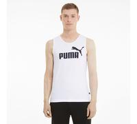 PUMA Camiseta sin mangas con cuello redondo, 100% algodón. Color Blanco