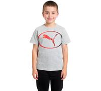 Puma - Camiseta Sport Better Graphic Niño, Unisex, Light Gray Heather, 152 cm