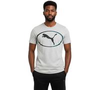 Puma - Camiseta Sport Graphic, Hombre, Light Gray Heather, M