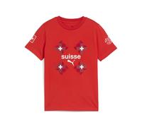 PUMA Camiseta Suiza FtblCulture juvenil, Ropa, Rojo, 11-12Y 11-12Y