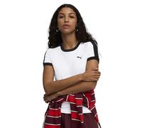 PUMA Camiseta T7 de Corte semiajustado Mujer M, White