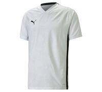 PUMA Camiseta funcional 'Team Cup' gris / negro / blanco L gris / negro / blanco