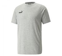 PUMA Camiseta Informal Teamfinal Shirt, Hombre, Gris Claro Jaspeado, M