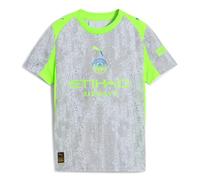 PUMA Camiseta Third Manchester City Infantil 2025/26 - Verde | Camiseta réplica oficial; manga corta; corte regular; tecnología dryCELL absorbente; tejido transpirable