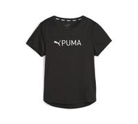 PUMA Camiseta Ultrabreathe con Logotipo de Ajuste, Mujer, Black-ss24 White Graphic, S