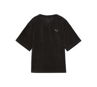 PUMA Camiseta Unisex ESS Elevated Relaxed Velour Rib tee (Paquete de 1)