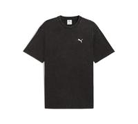 PUMA Camiseta holgada efecto lavado Essentials Elevated para hombre, Ropa, Negro, XL XL