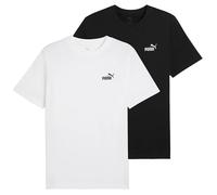 PUMA Camiseta unisex ESS Small No. 1 Logo Tee T-Shirts (1 unidad), negro/blanco, L