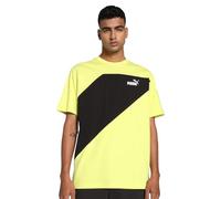 PUMA Camiseta Power Colorblock, Lime Sheen, L Unisex Adulto