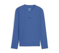 PUMA teamGOAL Baselayer tee LS Jr. Camiseta de Rendimiento, Unisex niños, Electric Blue Lemonade Team Royal, 164