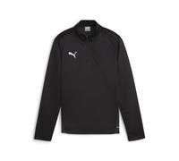 PUMA Camiseta Unisex Teamgoal Training 1/4 Zip Jr Slim Fit, Negro, Blanco Plano, Gris Oscuro, 128, puma Negro y Gris Oscuro, 128 cm
