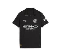 PUMA Camiseta Visitante Manchester City Infantil 2025/26 - Negro | Camiseta réplica oficial; manga corta; corte regular; tecnología dryCELL absorbente; tejido transpirable