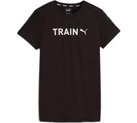 Puma - Camiseta Women's Graphic Tee Train, Mujer, Black, S
