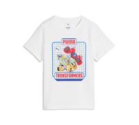 Camiseta PUMA x TRANSFORMERS estampada para niños, Ropa, Blanco, 3-4Y
