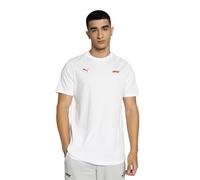 PUMA Camisetas y polos unisex para adultos con logotipo pequeño F1 ESS, PUMA Color blanco, S