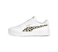 PUMA Carina 2.0 Animal JR, Botas de fútbol, White-Granola Black Gold, 36 EU