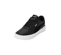PUMA Carina 2.0 Logobsession, Zapatillas Mujer, Negro Gold White, 38 EU