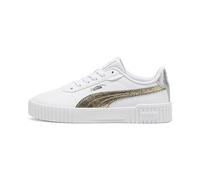 PUMA Carina 2.0 Metallic Shine, Sneaker Mujer, White Gold Silver, 39 EU
