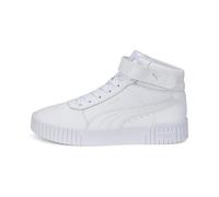 PUMA Carina 2.0 Mid, Zapatillas Mujer, Puma White Puma White Puma Silver, 38.5 EU