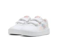 PUMA Carina 3.0 Floral V Inf, Zapatillas de Deporte para niña 0-24, Flor de jazmín Blanco Espuma Marina, 6 UK Child, Puma Flor De Jazmín Blanco Espuma Marina, 6 UK Child