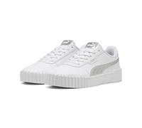 PUMA Carina 3.0 Metallic Whisper - Tenis para Mujer, Color Blanco y Plateado, Talla 5.5 de Reino Unido, Blanco Plata, 38.5 EU