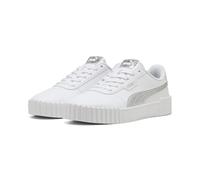 PUMA Carina 3.0 Metallic Whisper - Tenis para Mujer, Color Blanco y Plateado, Talla 7.5 de Reino Unido, Blanco Plata, 41 EU