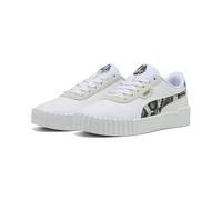 PUMA Carina 3.0 Snake Chic, Zapatillas Mujer, White-Vapor Gray Aged Silver, 40.5 EU