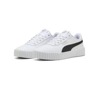 Puma Zapatillas para mujer Carina 3.0 Blanco/Negro/Dorado 38,5
