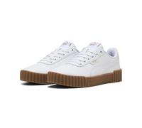 Puma - Carina 3.0, Zapatillas Femenino, Puma White-Puma Gold-Gum,