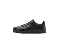 Puma Carina L Zapatillas De Cuero Para Dama 370325 08 Negro Puma Black-Gold