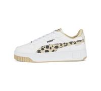 PUMA Carina Street Animal, Zapatillas, White-Granola Black, 39 EU