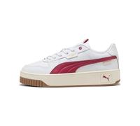 PUMA Carina Street Lux, Zapatillas de Deporte Mujer, Puma White Port Puma Gold, 37 EU