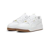 PUMA Carina Street Lux, Zapatillas de Deporte Mujer, Puma White Puma White Puma Gold, 39 EU