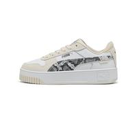 PUMA Carina Street Snake Chic, Zapatillas Mujer, White-Alpine Snow, 39 EU