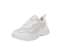 PUMA Cassia Laser Cut, Botas de fútbol Mujer, White White-Pristine, 42.5 EU