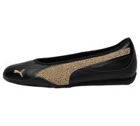 PUMA Catch Soleil Ballerina TOPCAT - Tenis para Mujer, Color Negro y Dorado Almendra Tostada, Talla 4.5, Puma Black Toasted Almond Puma Gold, 37.5 EU