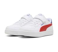 Puma Caven 2.0 AC+PS, Estilo Deportivo para niños, Blanco-Rojo-Cristal Azul Fuego, 31 EU