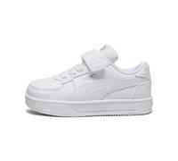 PUMA Caven 2.0 AC+ PS - Tenis Unisex para niños, Blanco, Plateado, Negro metálico, 6 UK Child