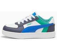 PUMA Caven 2.0 Block Jr - Tenis unisex para niños, Blanco Hyperlink Azul Gris Galáctico, 11 UK Child