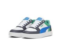 PUMA Caven 2.0 Block Jr - Tenis Unisex para niños, Blanco Hyperlink Azul Gris Galáctico, 37 EU