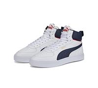 PUMA Caven Mid, Zapatillas Deportivas Unisex Adulto, White-Peacoat Team Gold-High Risk Red, 42 EU