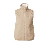 PUMA Chaleco beige oscuro / blanco L beige oscuro / blanco